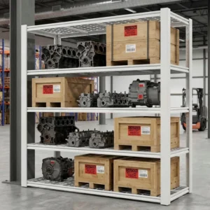 Heavy-Duty 5-Tier Wire Shelving Unit - 3000 LBS Total Capacity With Adjustable Heights & Reinforced Construction For Garage, Warehouse & Industrial Storage