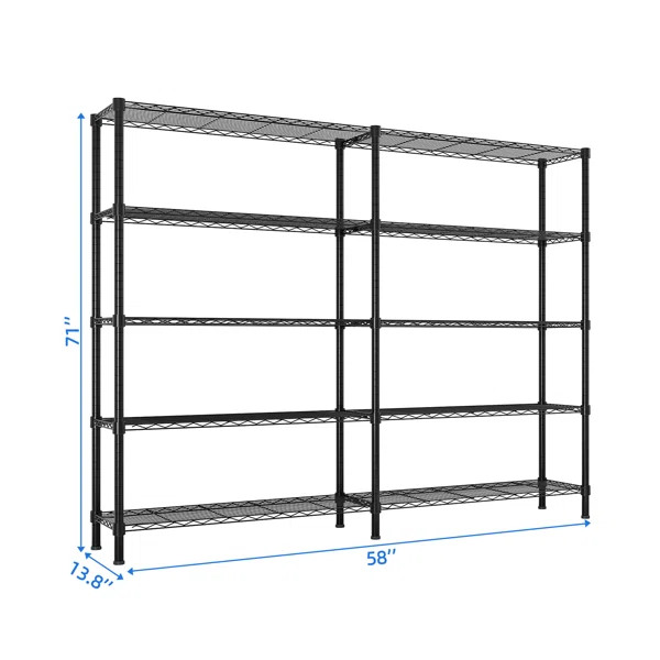 Olyve 58'' W Metal Shelving Unit - Image 3