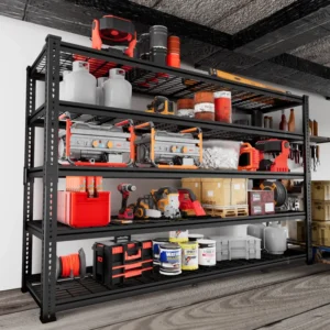 Rikuto Adjustable Heavy Duty Metal Shelving Unit For Garage,Pantry,Storage,Toolsheds, Warehouses